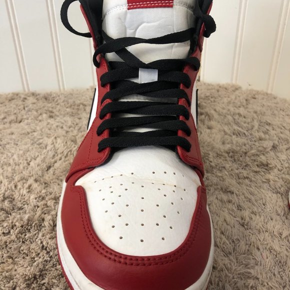 Nike Air Jordan Mid 554724173 Size 10 White/Gym Red-Black main image 8